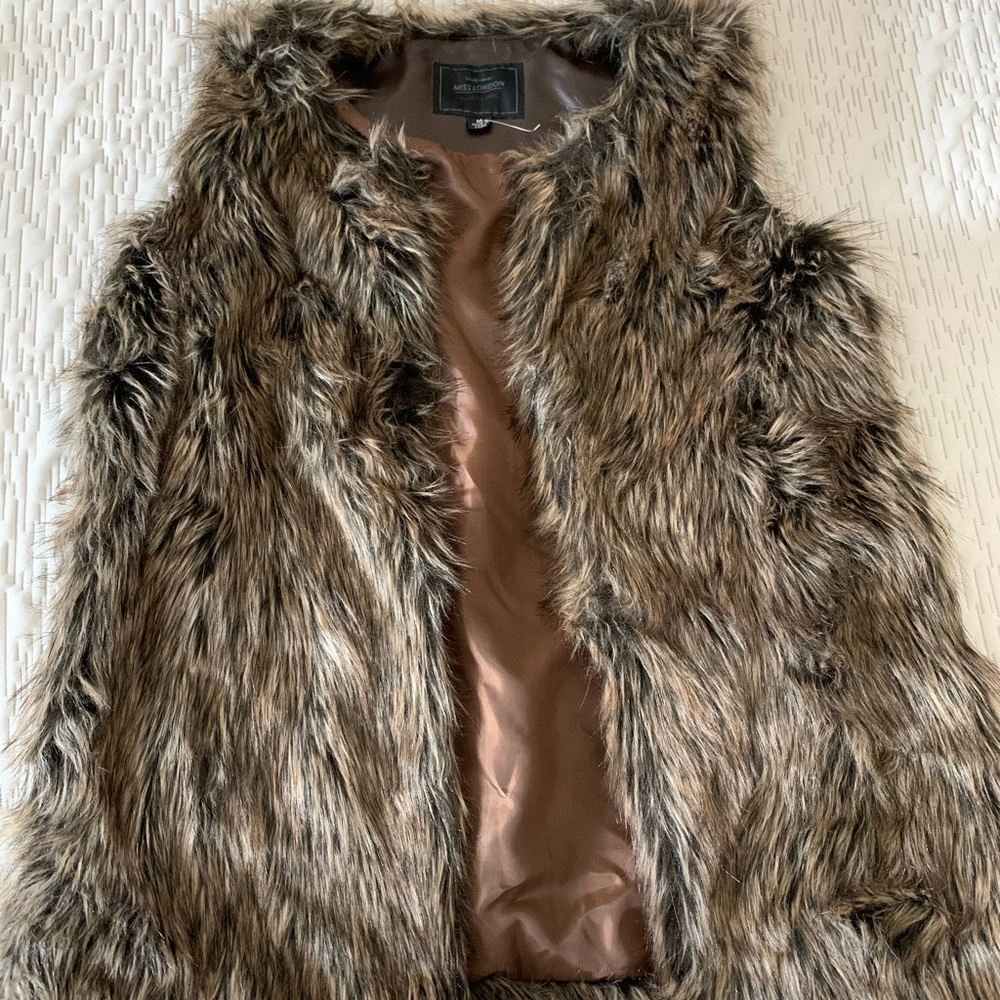 Faux fur vest